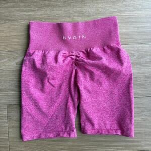 Nygtn pink high waisted biker shorts